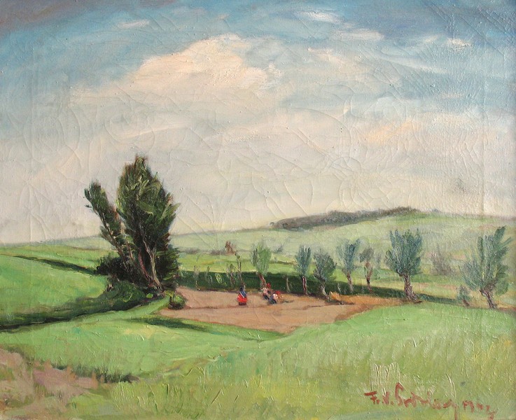 Krajina, olej 41x50