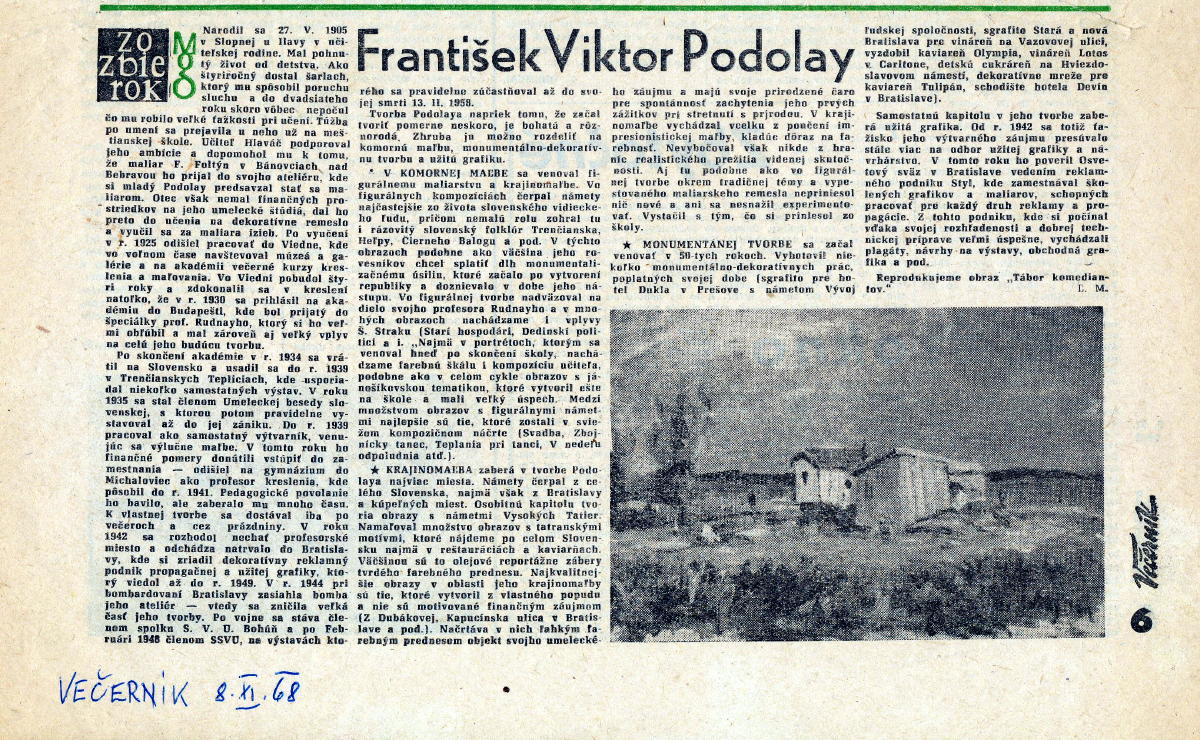 Vecernik 8 XI 1968 (2)